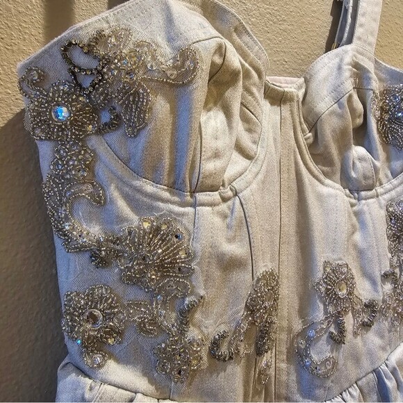 NWT Free People Janelle Bubble Romper Sz 8 - Picture 7 of 12